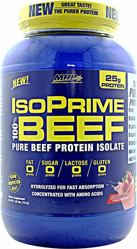 IsoPrime Beef Protein By MHP, Strawberry 28 Servings