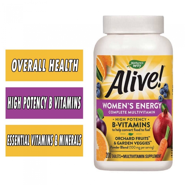 Nature's Way Alive! Women's MultiVitamin - 200 Tablets
