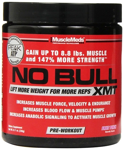 NO Bull XMT By MuscleMeds, Fruit Punch 20 Servings