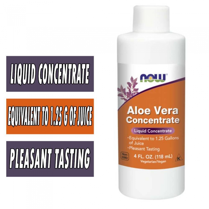 Aloe Vera Concentrate By NOW, 4 fl oz 