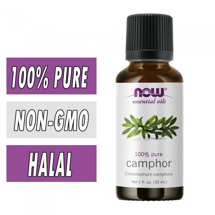 NOW Camphor - 100% Pure - 1 fl. oz.