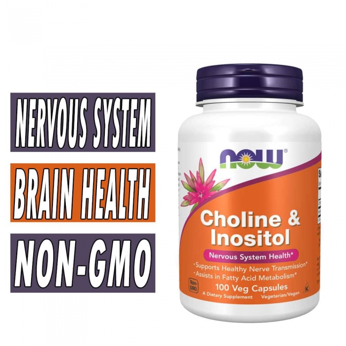 NOW Choline & Inositol 500 mg - 100 Caps