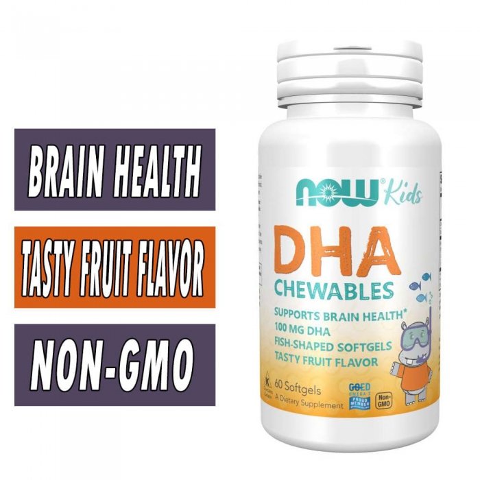 NOW DHA Kids, 60 Softgels