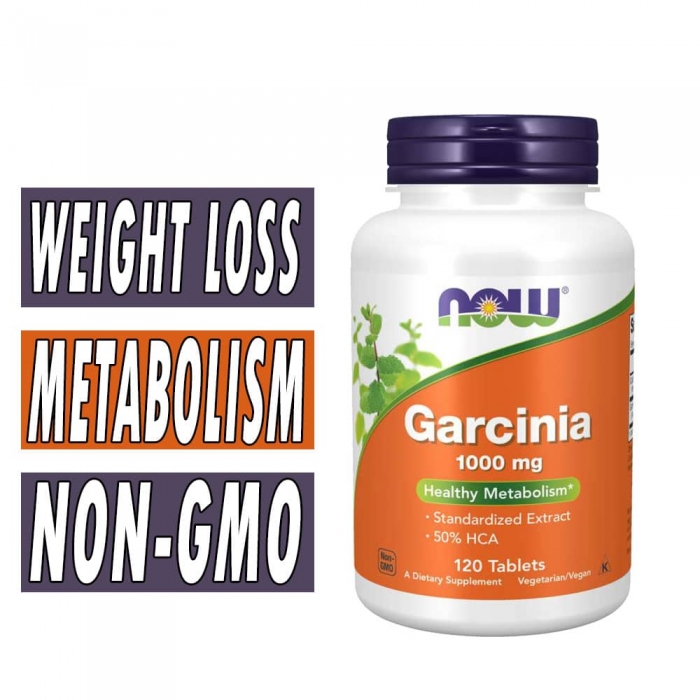 NOW Garcinia, 1000 mg, 120 Tabs