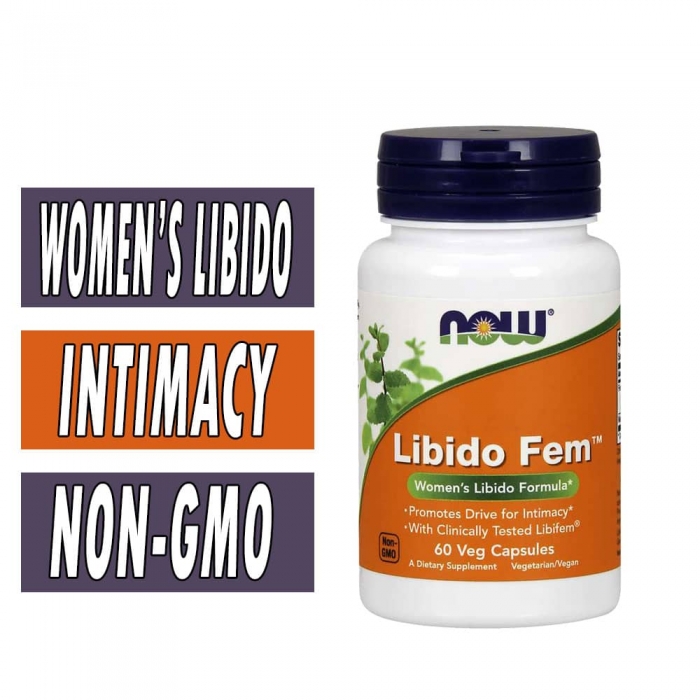 Libido Fem By NOW Foods, 60 Veg Caps