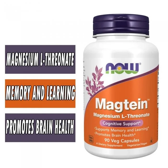 NOW Foods Magtein, 90 Veg Capsules