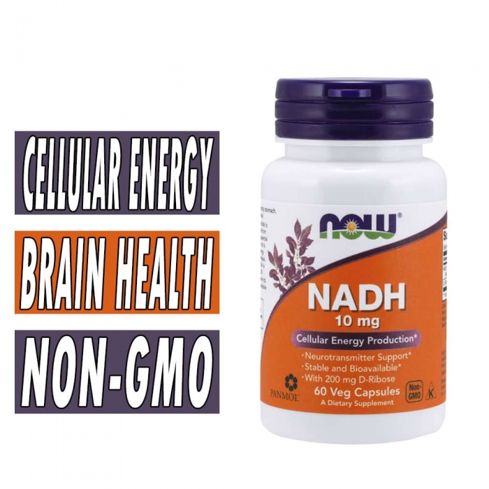 NOW® NADH, 10 mg , 60 Veg Caps