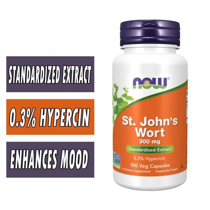 St. John's Wort Extract, By NOW Foods, 300 mg, 100 Veg Caps