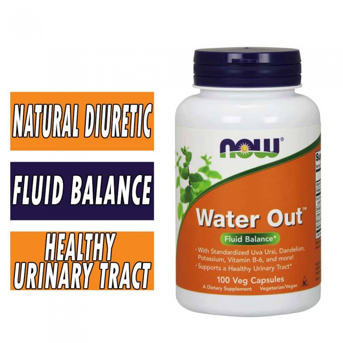 NOW Water Out - 100 Veg Capsules