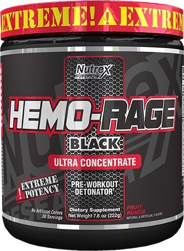 Hemo Rage Black By Nutrex, Ultra Concentrate, Fruit Punch