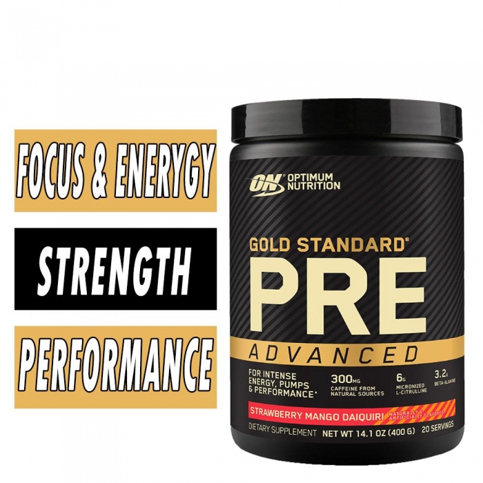 Gold Standard Pre Advanced - Strawberry Mango Daiquiri - 20 Servings