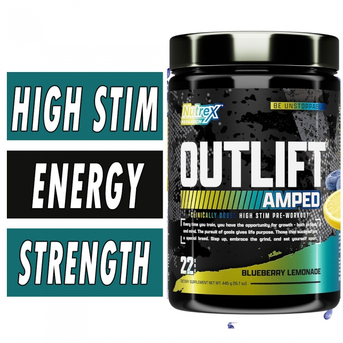 Outlift Amped - Nutrex - Pre Workout Bottle Image
