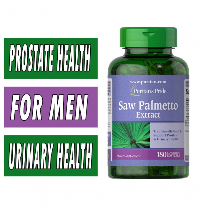 Puritan's Pride Saw Palmetto Extract - 180 Softgels