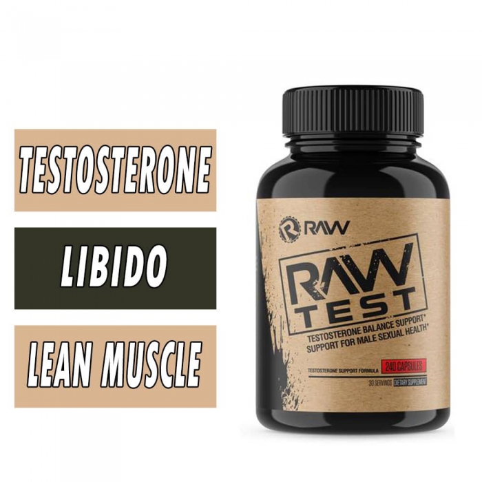 RAW Test by Raw Nutrition, 240 Capsules