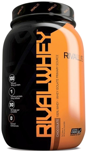 RIVAL Whey, Protein, By RIVALUS, Chocolate, 2lb,