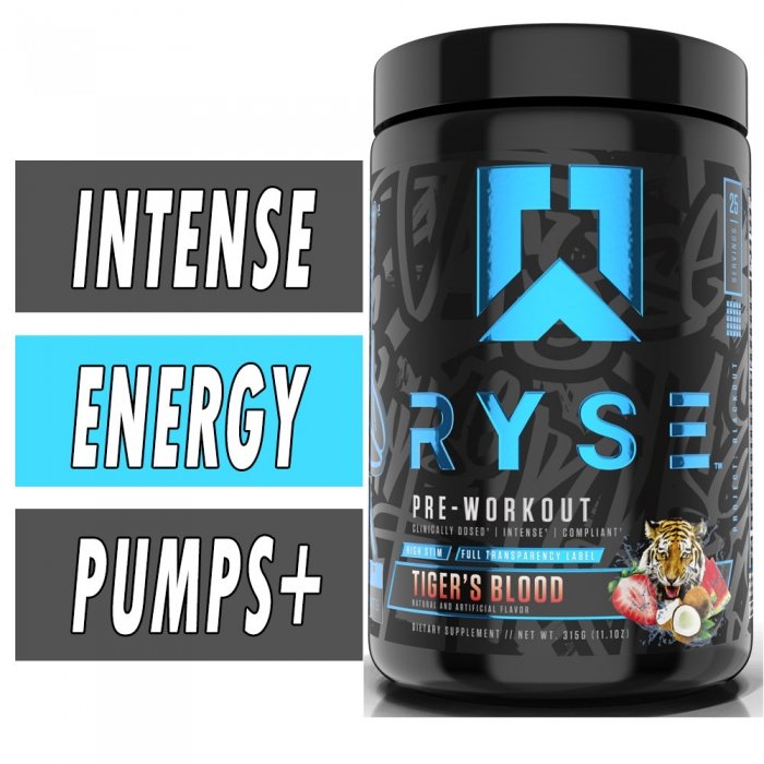 Ryse Supps Blackout Pre Workout Bottle Image