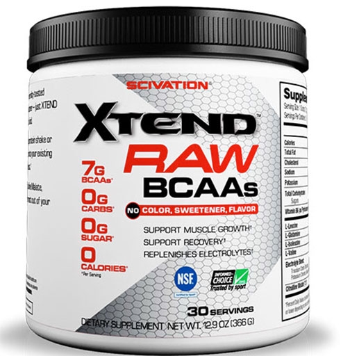 Xtend Raw By Scivation, Unflavored 30 Servings Image