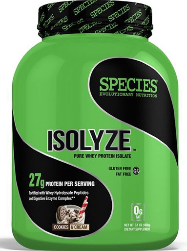 Isolyze, Protein, By Species Nutrition Cookies and cream 