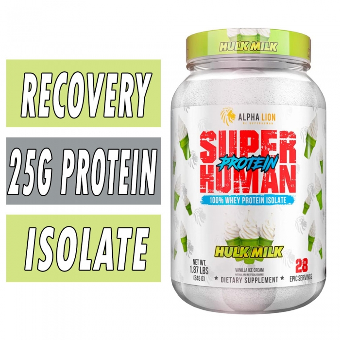 SuperHuman Protein – Alpha Lion – Whey Isolate Bottle Image