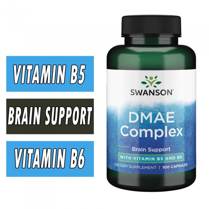 Swanson DMAE Complex - 130 mg - 100 Capsules Bottle Image