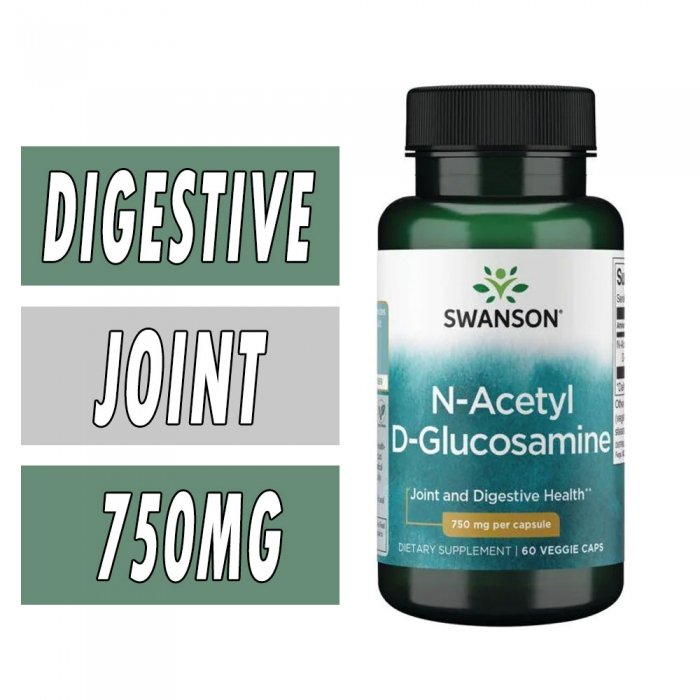 Swanson N-Acetyl D-Glucosamine (NAG) - 750 mg - 60 Veg Caps Bottle Image