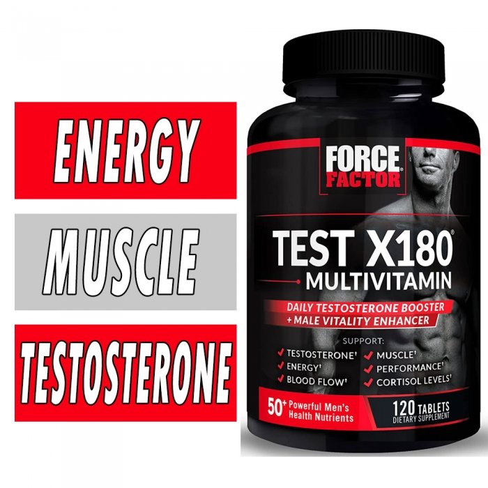 Force Factor Test X180 Multivitamin - 120 Tablets Bottle Image