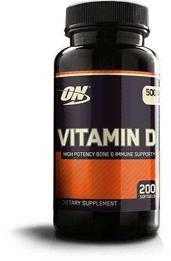 Optimum Vitamin D, 5000 IU, 200 Softgels