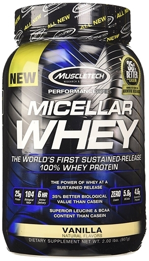 Micellar Whey Protein, By MuscleTech, Vanilla, 25 Servings,