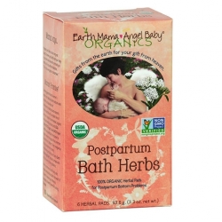 Postpartum Bath Herbs By Earth Mama, 6 Herbal Pads