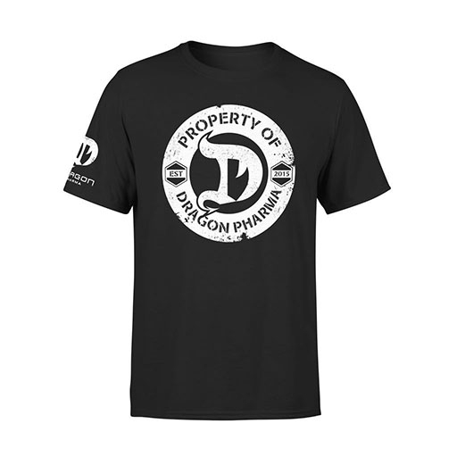 Dragon Pharma T-Shirt, Property Of, Black, Large