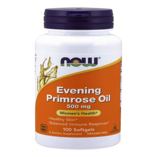 Evening Primrose Oil By NOW, 500 mg, 100 Softgels