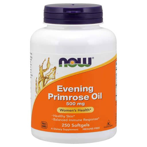 Evening Primrose Oil By NOW, 500 mg, 250 Softgels