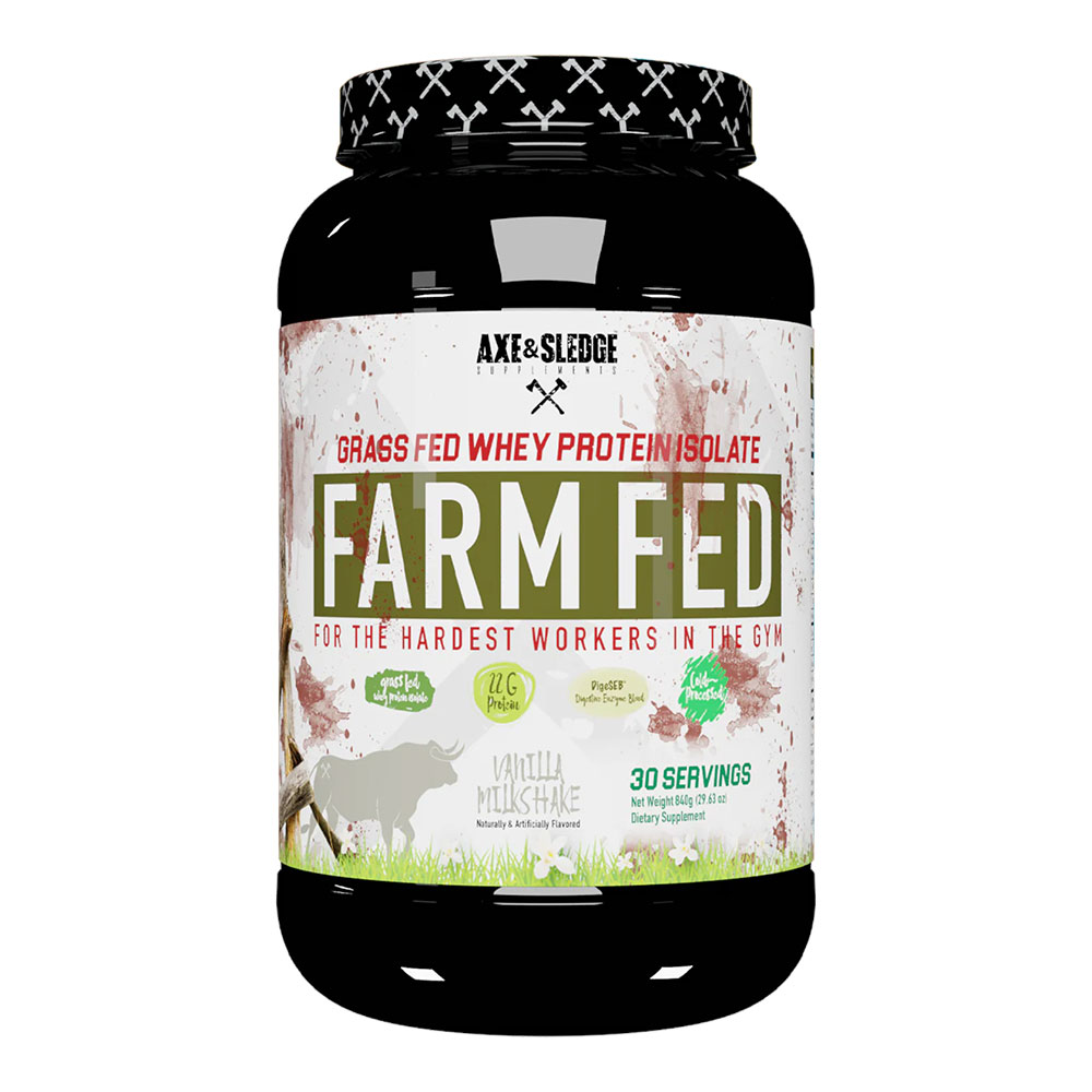 FarmFed Grass Fed Whey Protein Isolate - Vanilla - 30 Servings