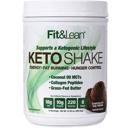 Fit and Lean Keto Shake - Chocolate Ice Cream - 14 Servings