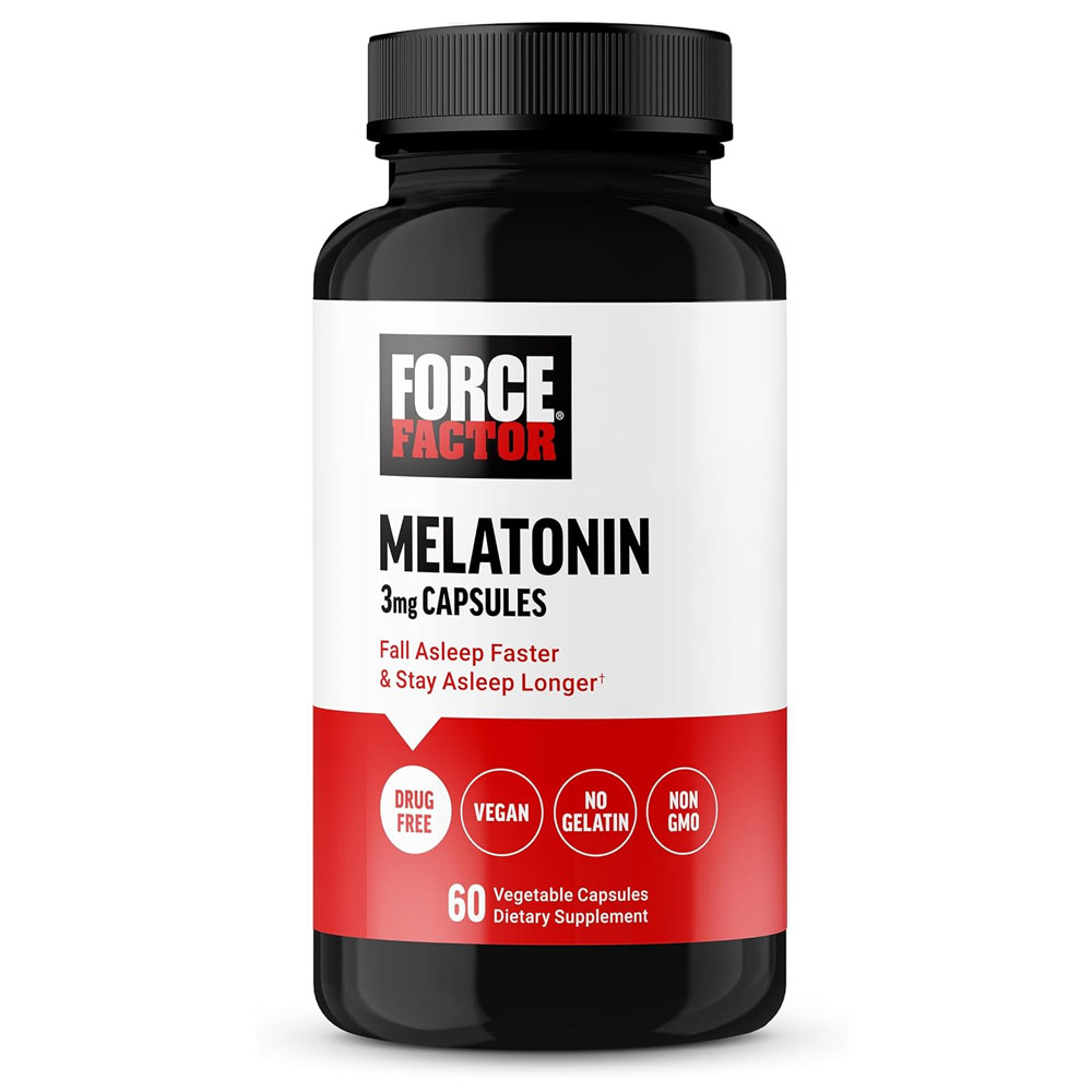 Force Factor Melatonin - 3 mg - 60 Vegetable Capsules