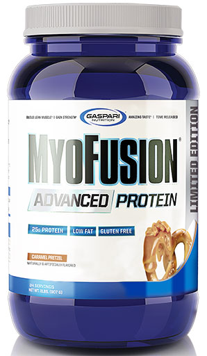 Myofusion Advanced, By Gaspari Nutrition, Caramel Pretzel, 2lb