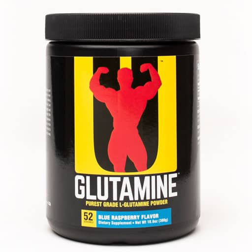 Universal Glutamine Powder - Blue Raspberry - 300 Grams