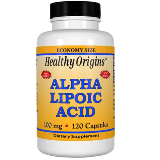 Healthy Origins Alpha Lipoic Acid - 100 mg - 120 Caps