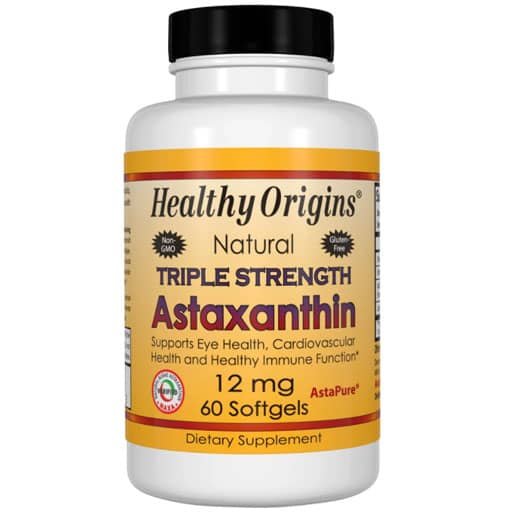 Healthy Origins Astaxanthin - 12 mg - 60 Softgels