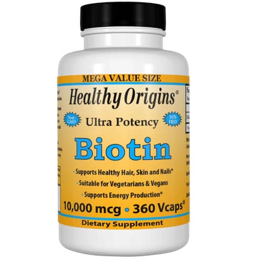 Healthy Origins Biotin - 10,000 mcg - 360 VCaps