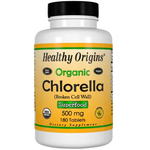 Healthy Origins Chlorella - 500 mg - 180 Tabs