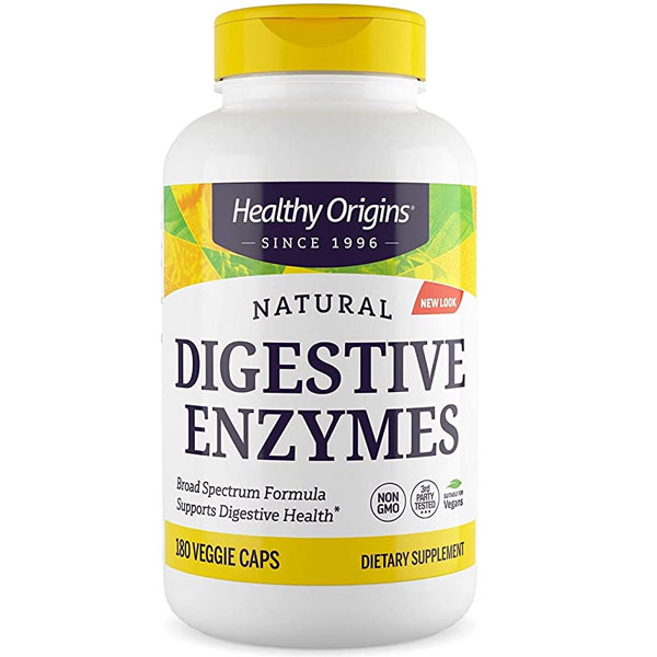 Healthy Origins Digestive Enzymes - 180 Veg Caps