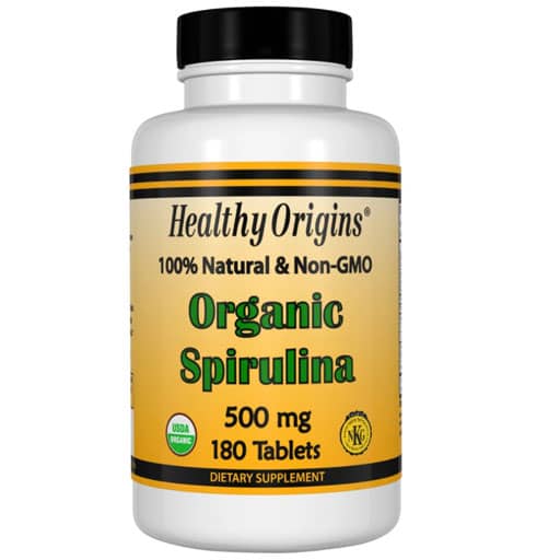 Healthy Origins Spirulina - 500 mg - 180 Tabs
