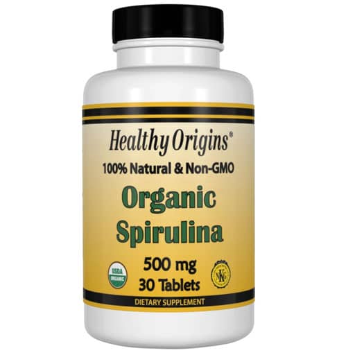 Healthy Origins Spirulina - 500 mg - 30 Tabs