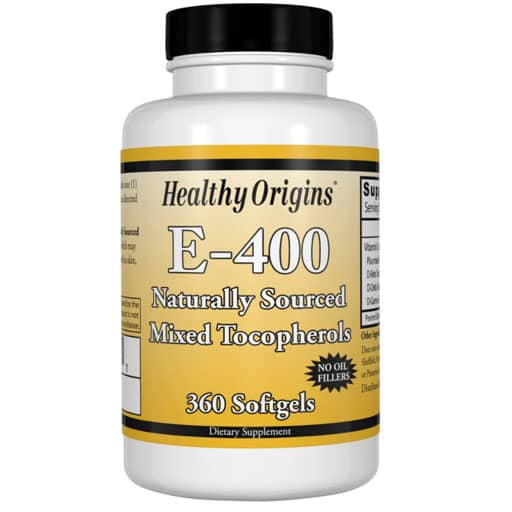 Healthy Origins Vitamin E - 400 IU - Mixed Tocopherols - 360 Softgels
