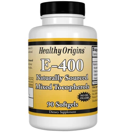 Healthy Origins Vitamin E - 400 IU - Mixed Tocopherols - 90 Softgels