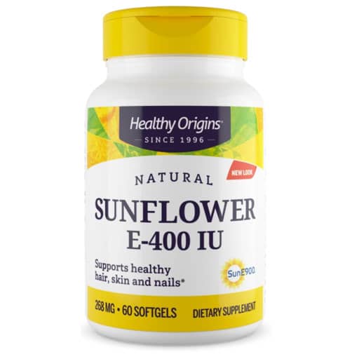 Healthy Origins Vitamin E - 400 IU - Sunflower - 60 Softgels