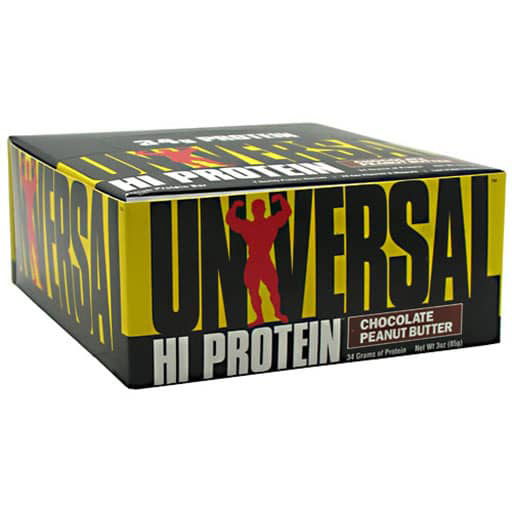 Hi Protein Bars By Universal Nutrition, Chocolate Peanut Butter 16/Box 