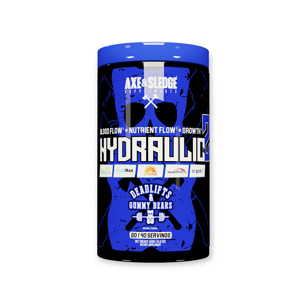 Hydraulic V2 Non-Stim Pre Workout - Deadlift and Gummy Bears - 40/20 Servings
