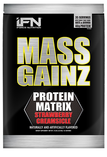 Mass GainZ By iForce Nutrition, Strawberry Creamsicle, 10lb 